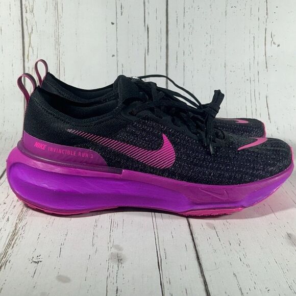 Nike ZoomX Invincible Run FK 3 Black Purple Grape Mens Size 11.5 DR2615-006 - Picture 1 of 9